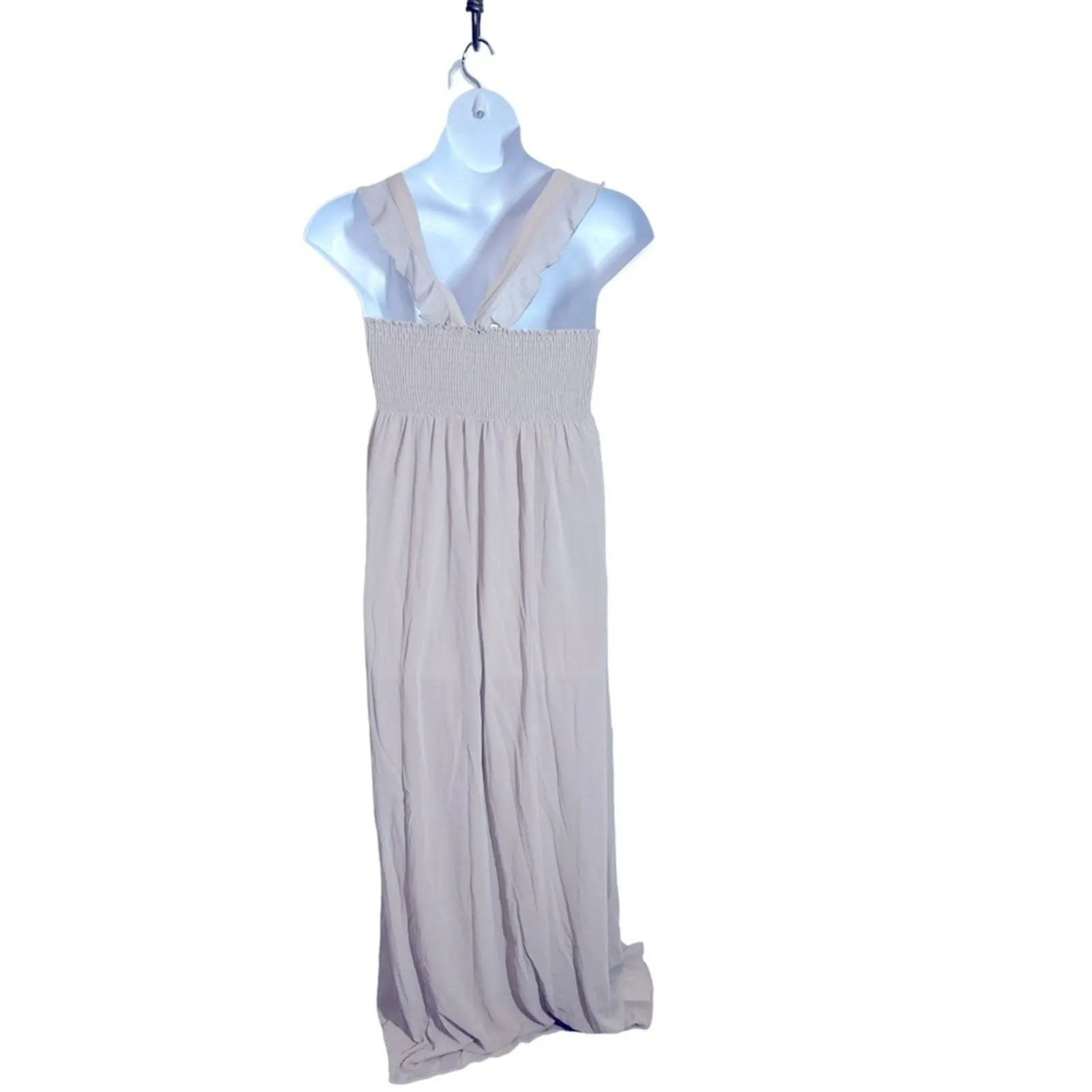 Show Me Your Mumu June Dove Gray Ruffle Maxi Dress M NWT Bridesmaid - Image 10