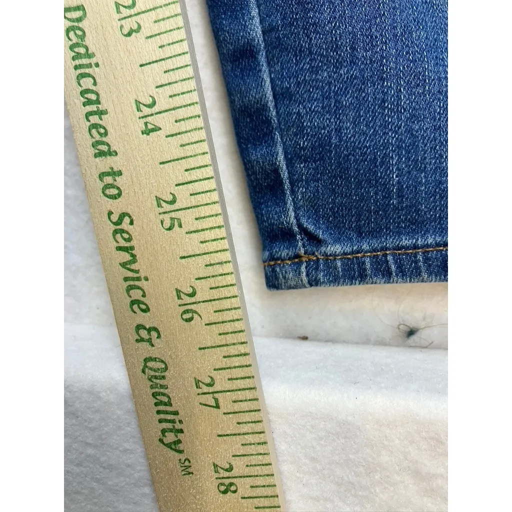 Madewell Denim Overalls Women Size M Straight Leg Medium Wash Cotton Blend - Image 8