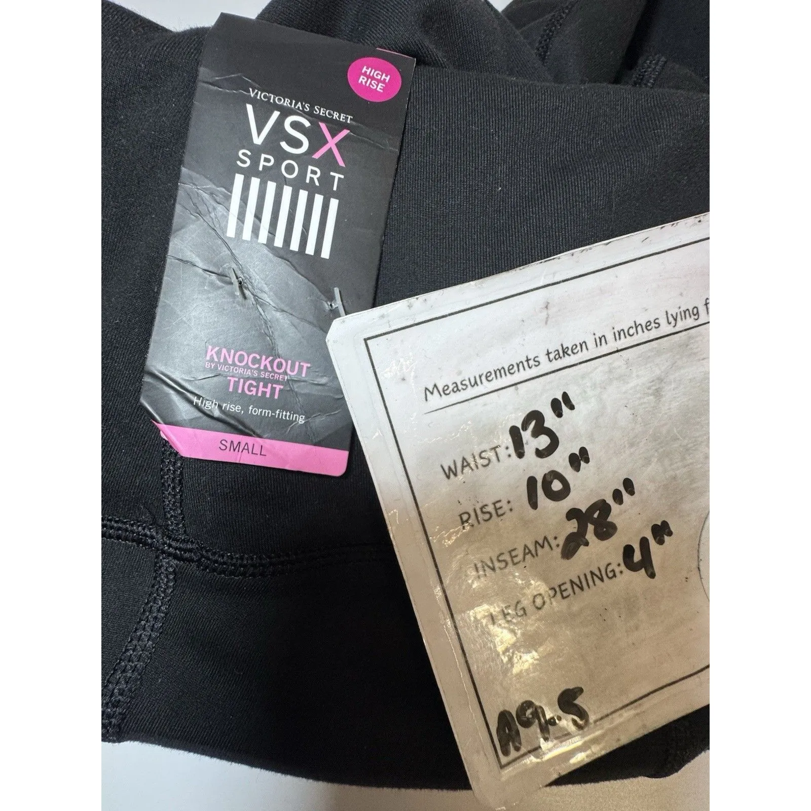 Victoria’s Secret Sport Womens Leggings Size M Black Skinny Leg Pull On - Image 10