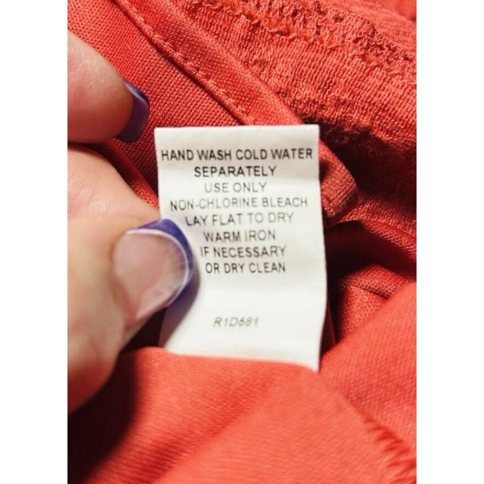 Chris McLaughlin Women Dress SZ 12 Coral Lace Crochet 3/4 Bell Sleeve Scoop Neck Pink - Image 11