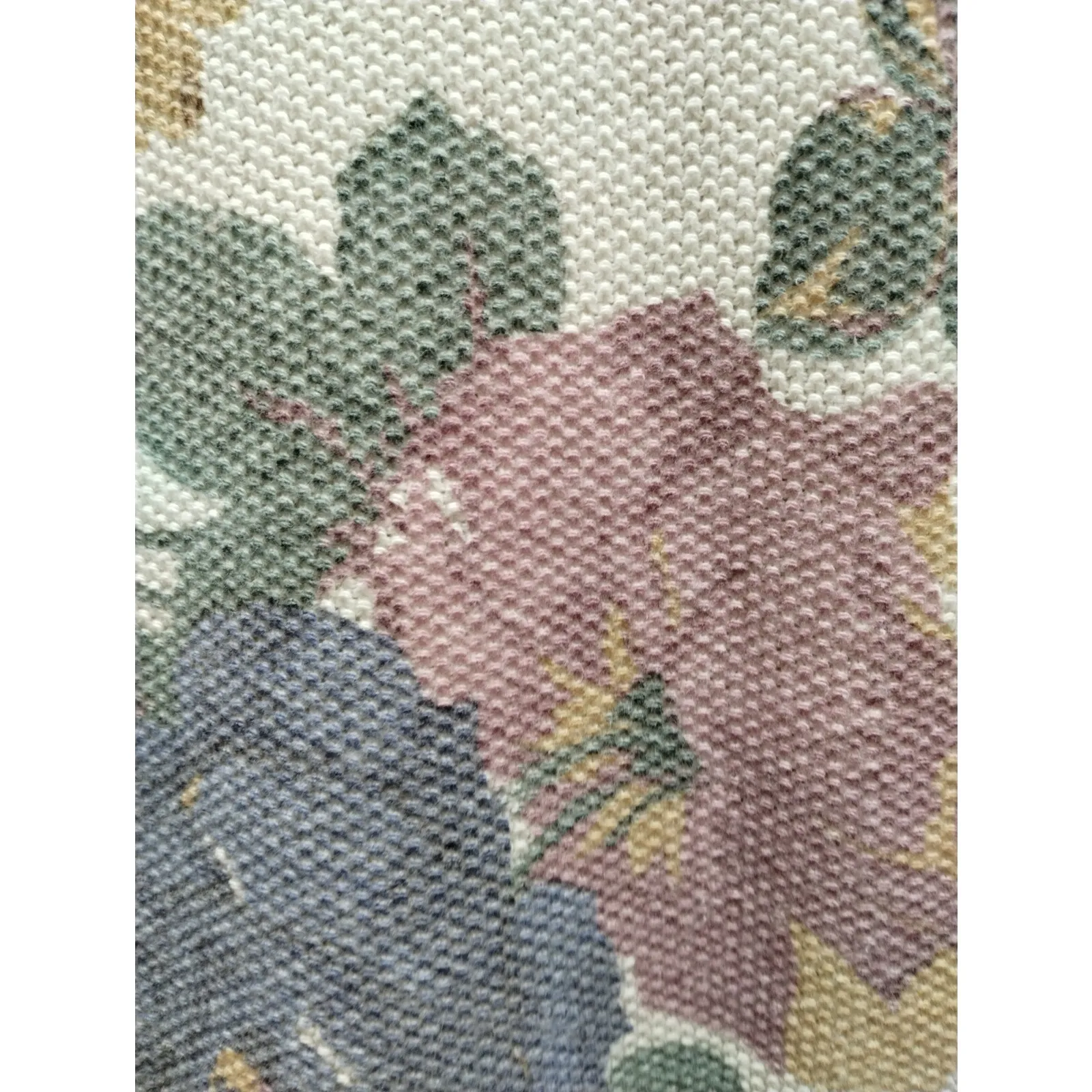 Vintage Hunt Club Women's Size Large Pink Blue Floral Waffle Knit Sweater Top - Image 2