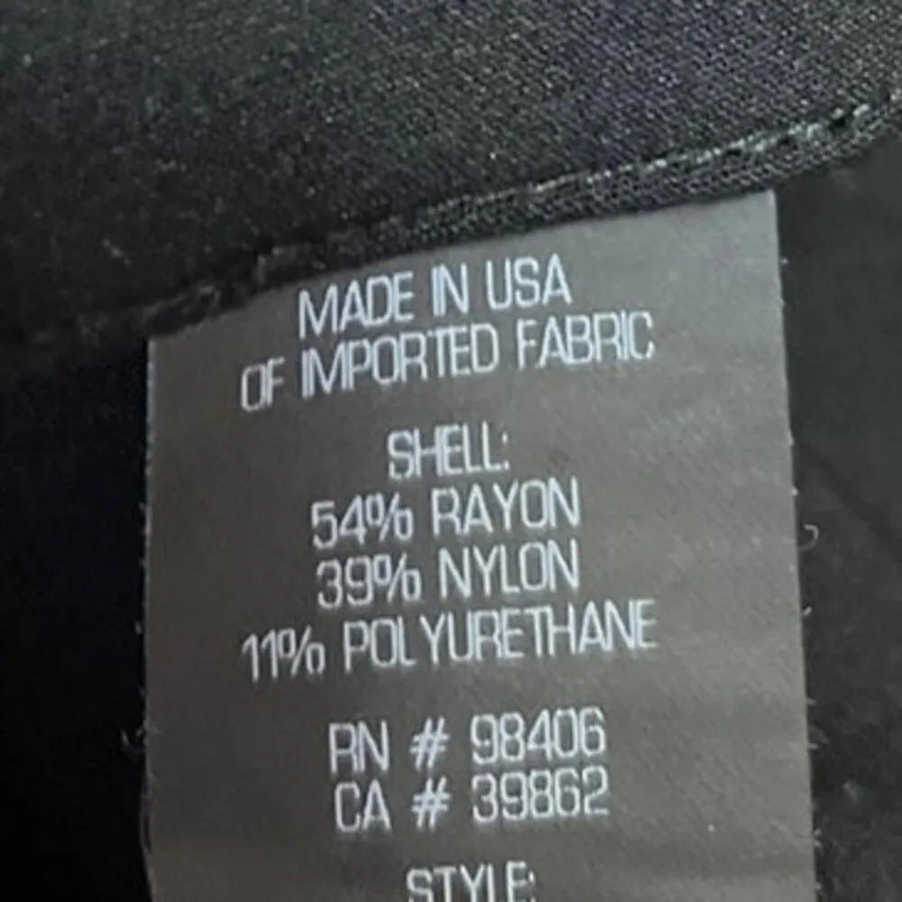 Theory Women's Black Skinny Straight Mid Rise Zipper Trousers Dress Pants Size 2 - Image 5