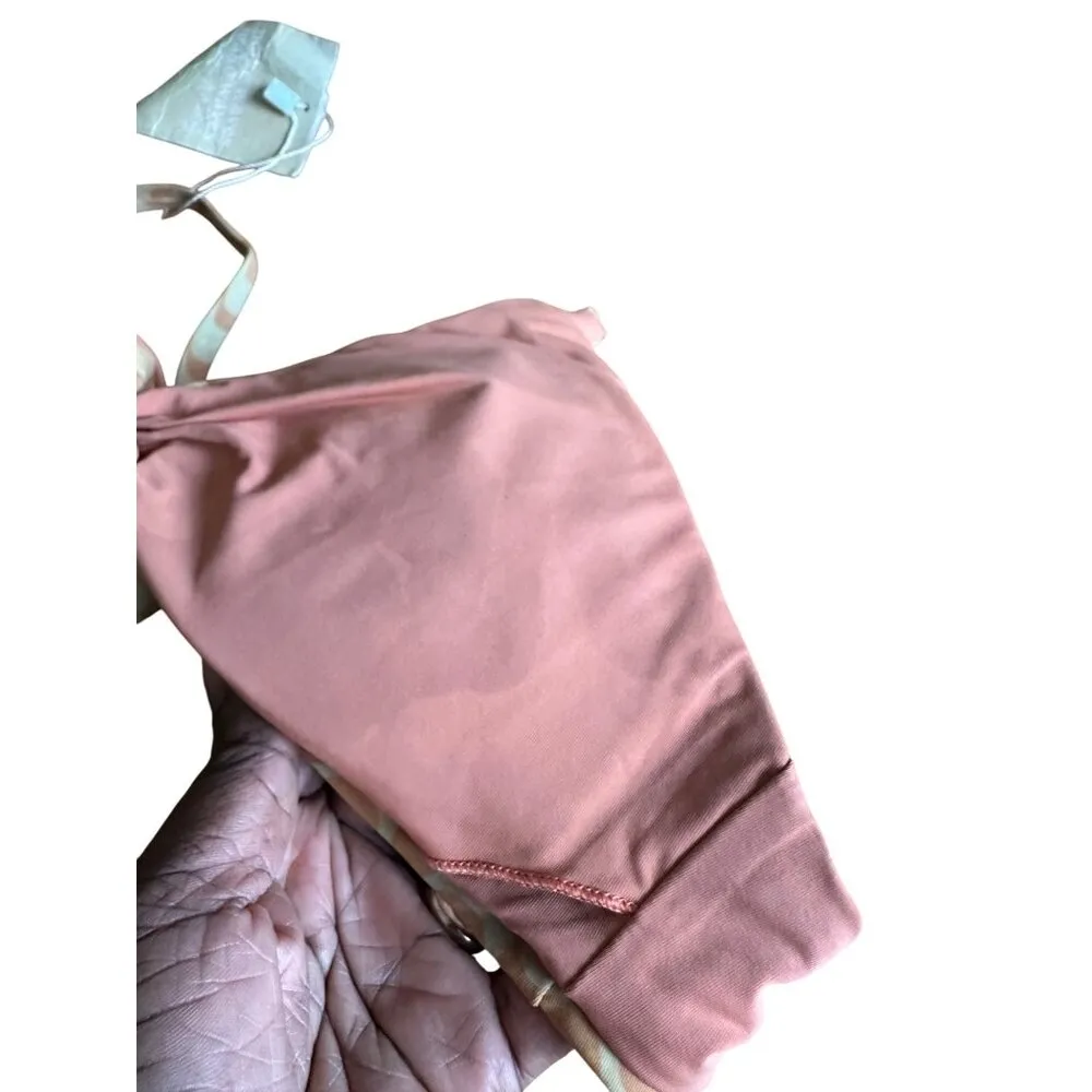 Dippin' Daisy's Eco Printed Zen Knotted Triangle Bikini Top Size S NWT Old Stock Yellow - Image 5