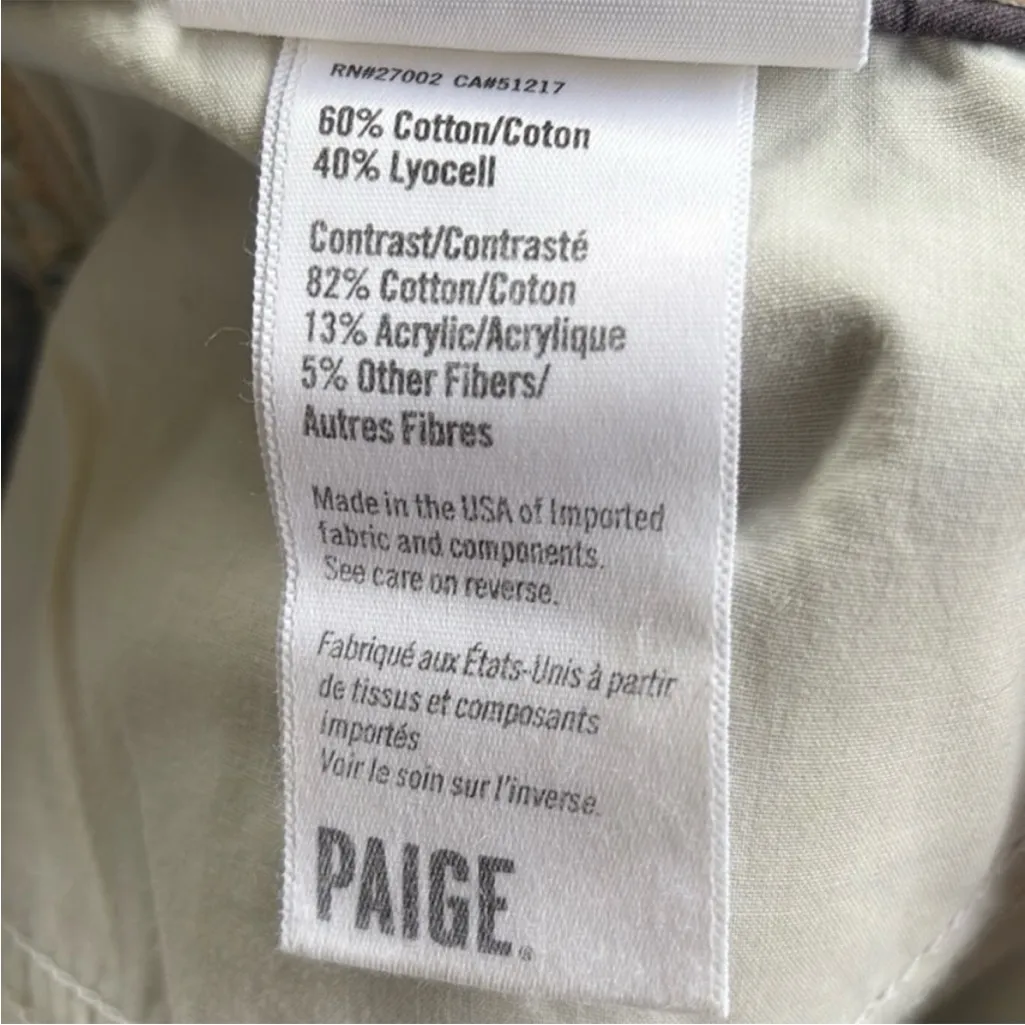 NWT PAIGE Keira Aztec Patch Raw Hem
Denim Shorts Size 31 - Image 7