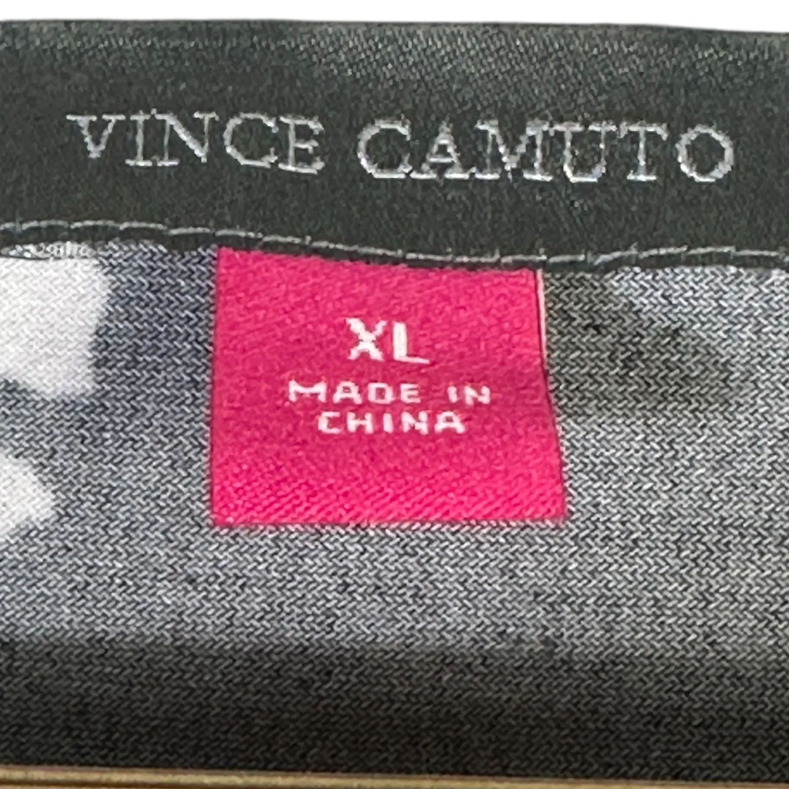 Vince Camuto Tunic Top Womens XL Black White Floral Stretch 3/4 Sleeve Modest - Image 5