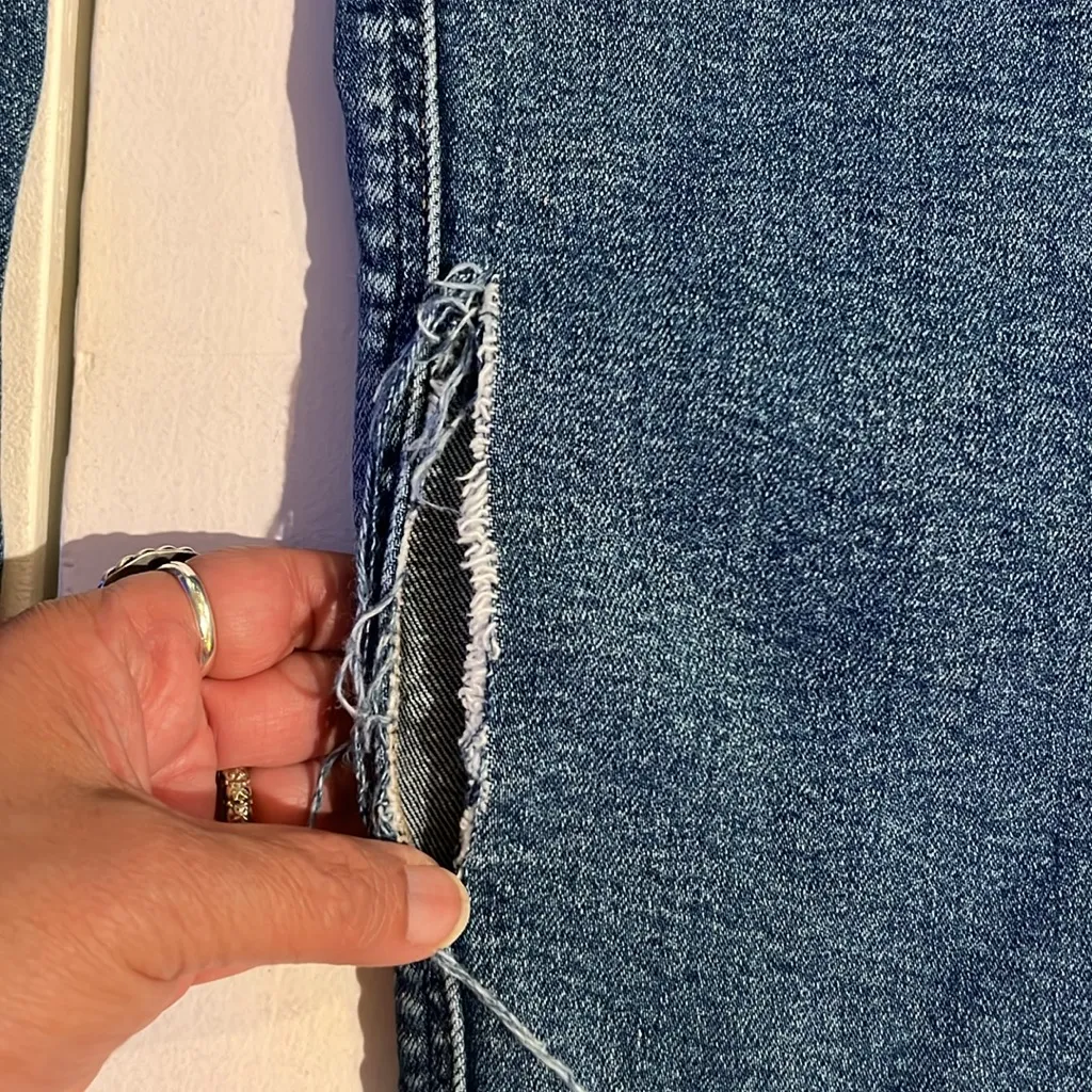 American Eagle Super high rise baggy straight Blue Cargo Jeans - Image 12