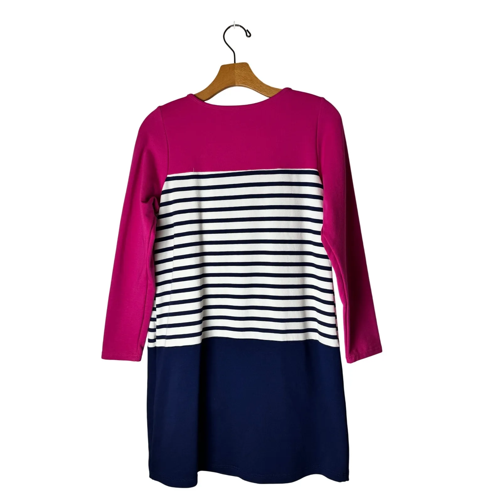 Tracy Negoshian‎ Dress Women Small Pink Blue Striped Bella Tunic Mini Nautical - Image 3