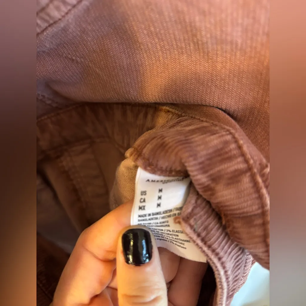 American Eagle Outfitters Rust Colored Corduroy Dress - Image 3