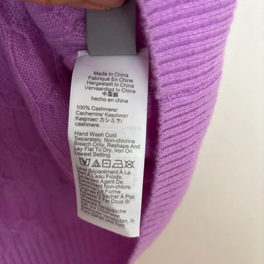 NWT J.Crew 100% Cashmere Knit Button Fronts T-shirt Size L - Image 5