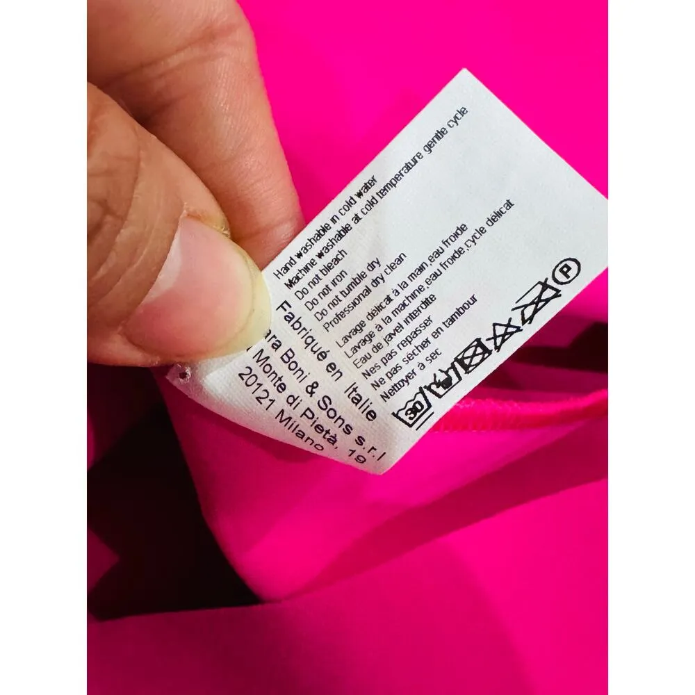 Chiara Boni La Petite Robe magenta Sheila 3/4 - Image 4