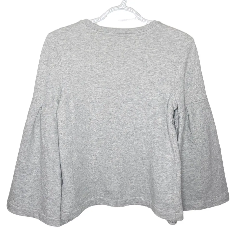Banana Republic Grey Bell-Sleeve Couture Sweatshirt size XS - Image 31