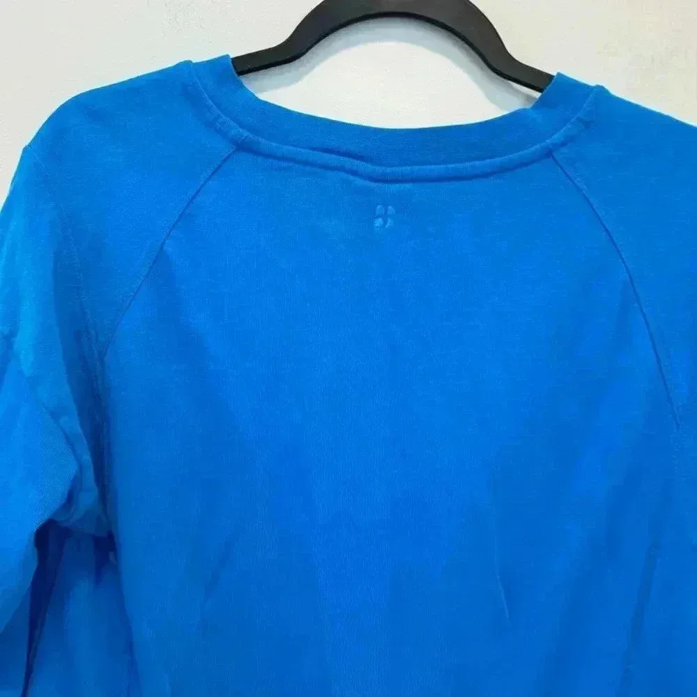 SWEATY BETTY Long Sleeve Terry Layering Sweatshirt Size XS Oversized Relaxed - Image 6