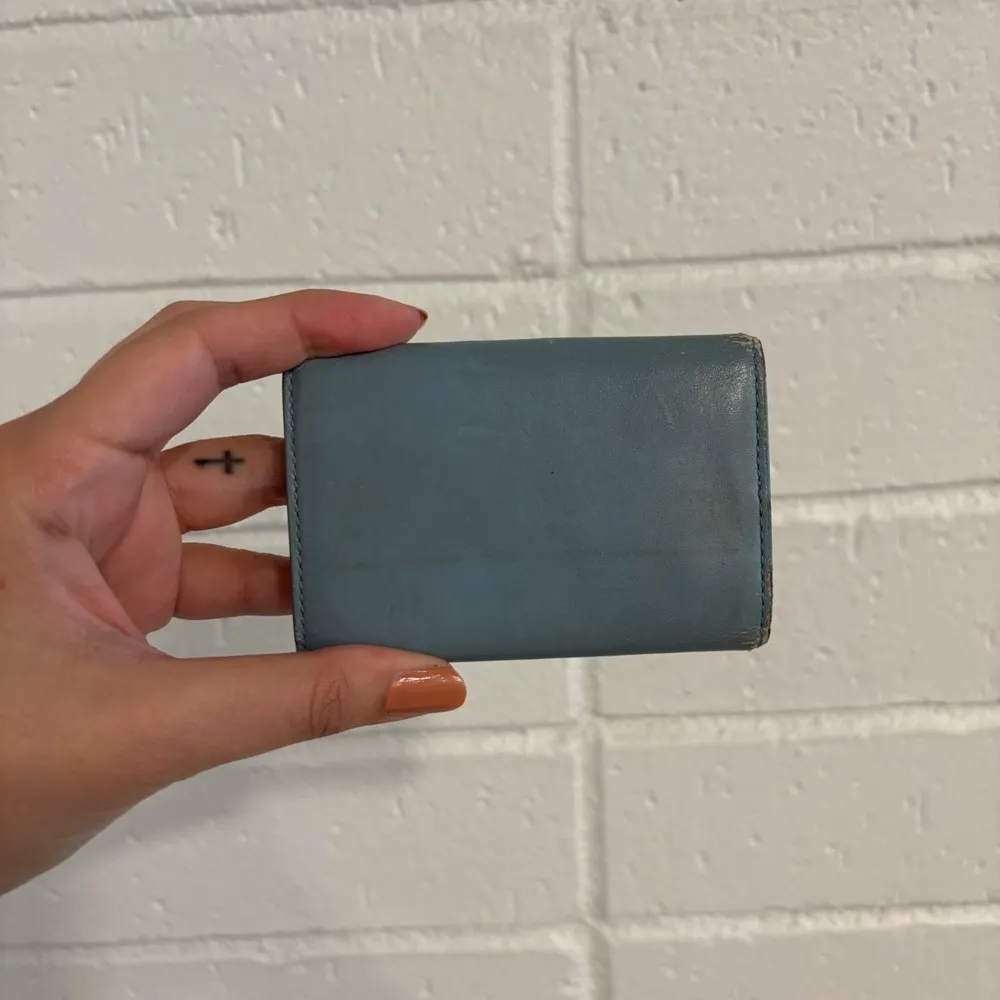 Saint Laurent vintage keyholder wallet in blue - Image 8