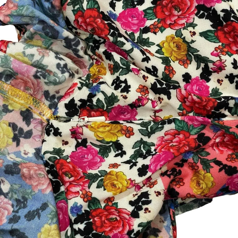 Nolita Midi Dress - Patchwork Multi - Small - Image 12