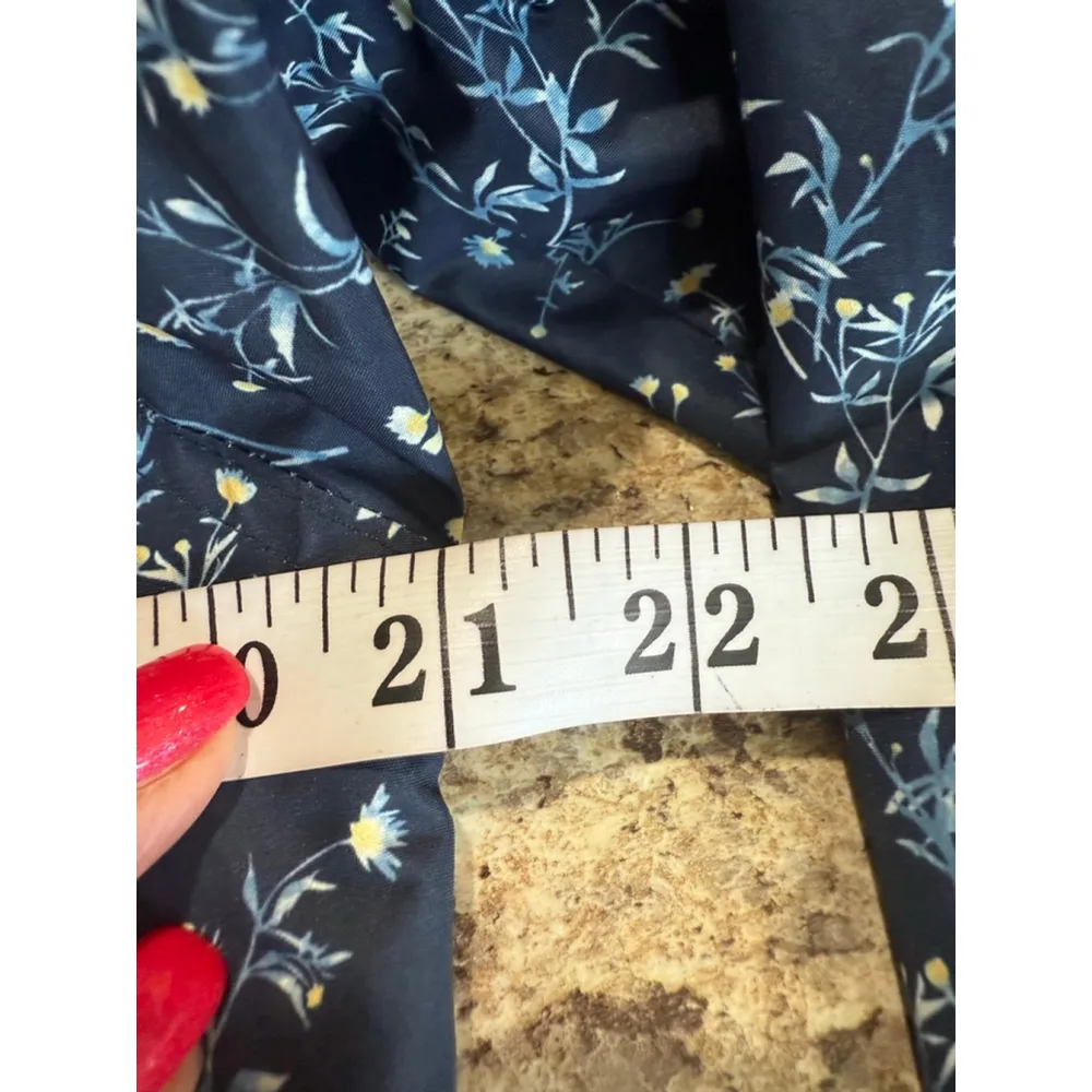 Matilda Jane  Navy Blue Floral Utility Jacket Women's 2X - Image 4