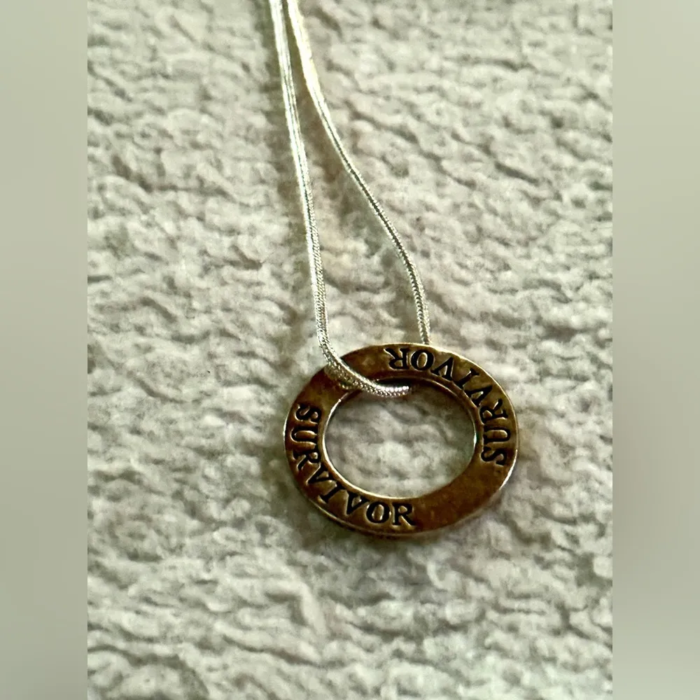 Silver Circle Survivor Necklace - Image 7