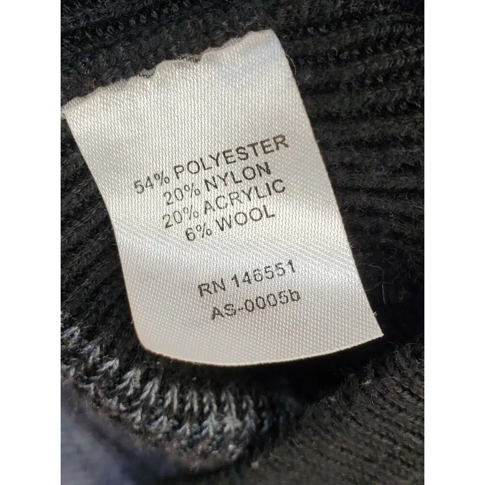 AVA Women's Gray Polyester Long Sleeve Buttons Front Knit Cardigan Sweater S - Image 9