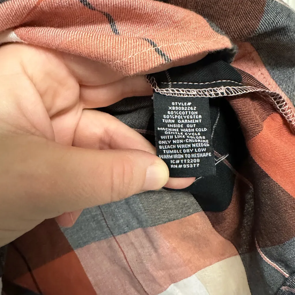 Sanctuary  Bianca Gingham Button-Up Blouse size 1X - Image 4