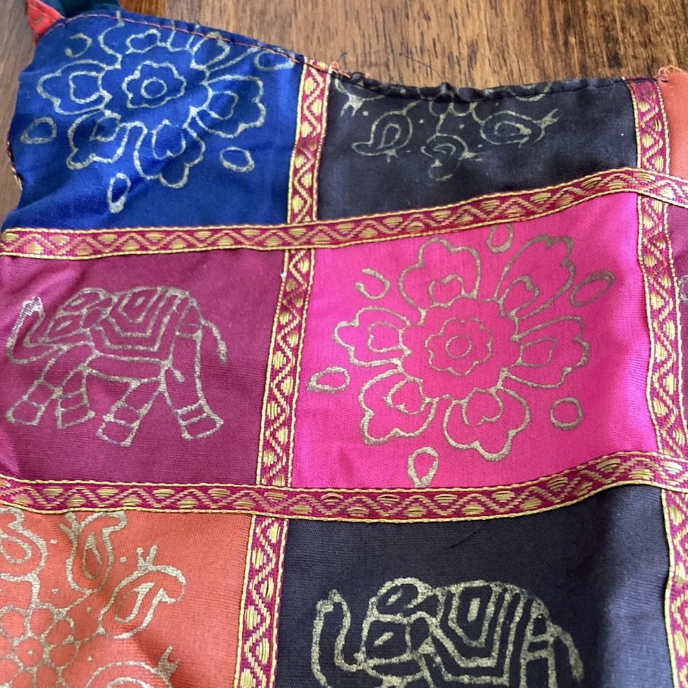 Boho Hand Painted Indian Satchel Bag Crossbody Made in India - Image 4