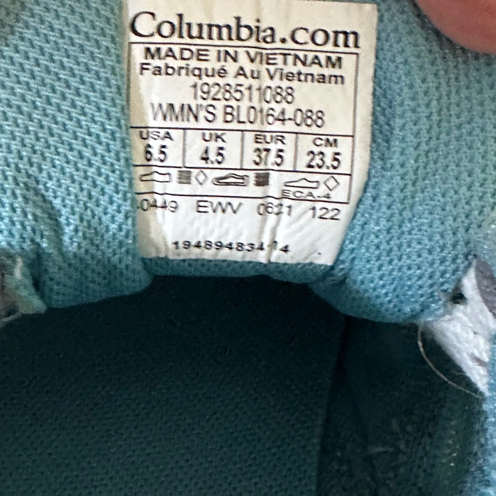 Columbia Women's Flow District Trail Hiking 6.5 Gray Blue FluidFoam BL0164-088 - Image 7