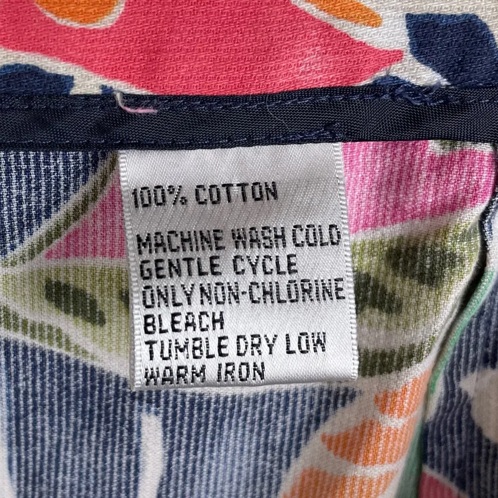 Talbots Woman Multicolor Printed Corduroy Maxi Skirt Plus Size 22W Artsy Boho - Image 6