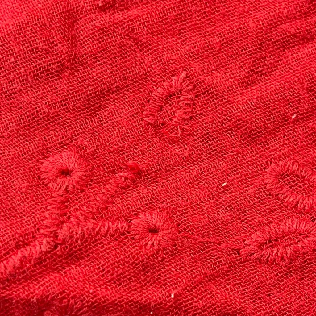 Knox Rose Eyelet Shorts Women's Size Large Pockets Lightweight Red Cotton‎ FAIR - Image 8