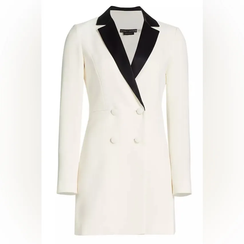 Alice + Olivia Kryie Tuxedo Dress, Size 4, $626 - Image 2