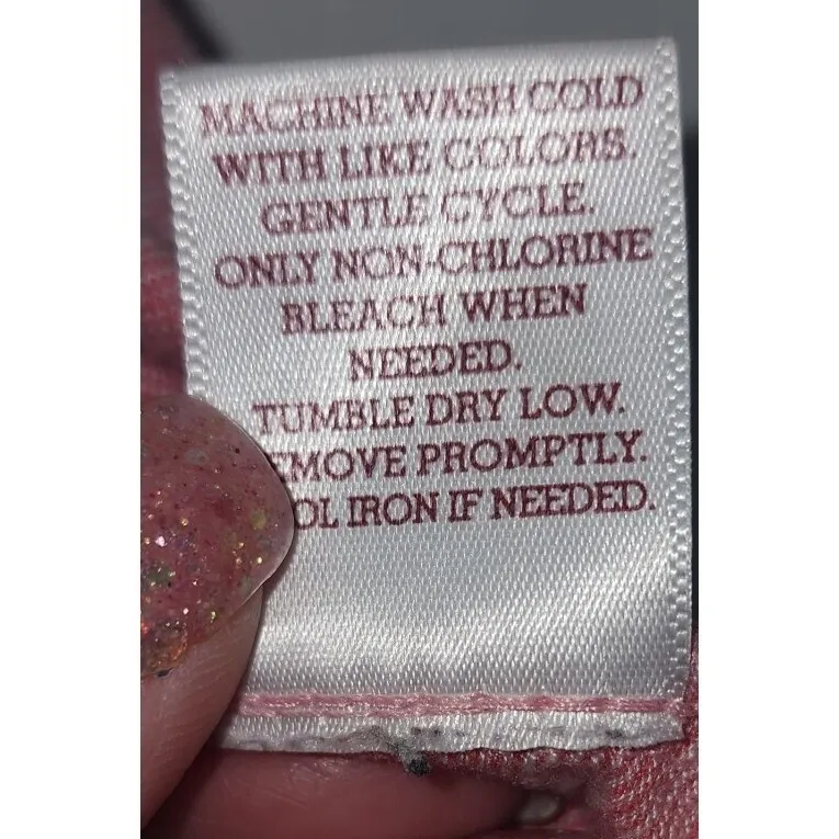 SO Cold Shoulder Top V-Neck Relaxed Fit Casual Everyday Pink XXS‎ - Image 5