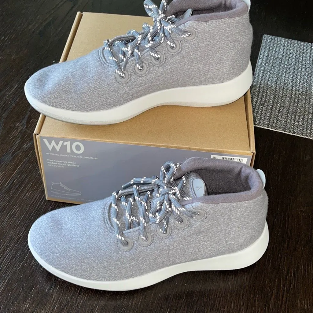 AllBirds Women's Wool Runner-up Mizzles Size 10 Medium Gray New In Box - Image 2