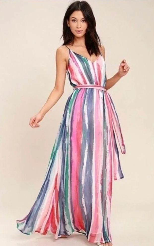 Jack by BB Dakota Joyner White Print Maxi Dress NWT Size Medium - Image 2