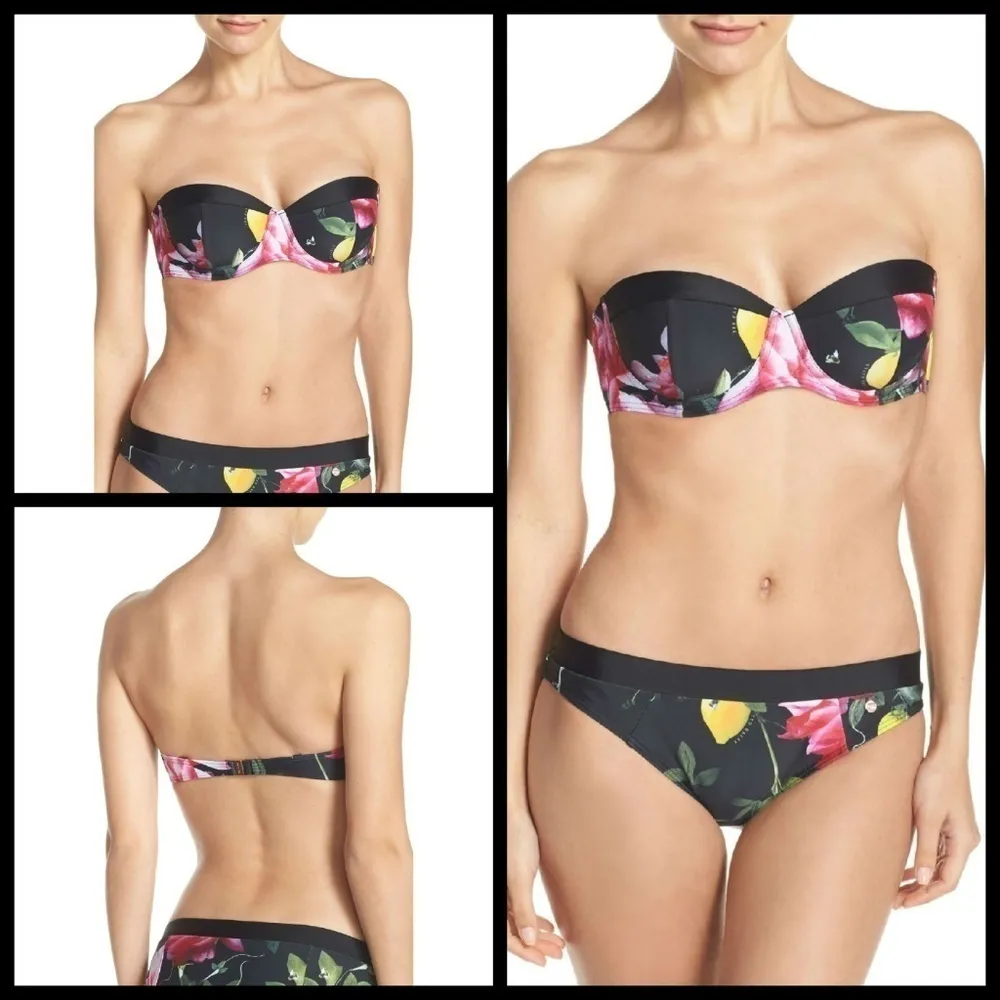 💕TED BAKER💕 Camilay Underwire Bikini Top ~ Citrus Bloom 32AB NWT - Image 5
