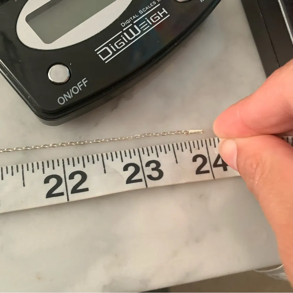 925 LA Key Pendant Necklace Cubic Zirconia Sterling Silver 24” - Image 7