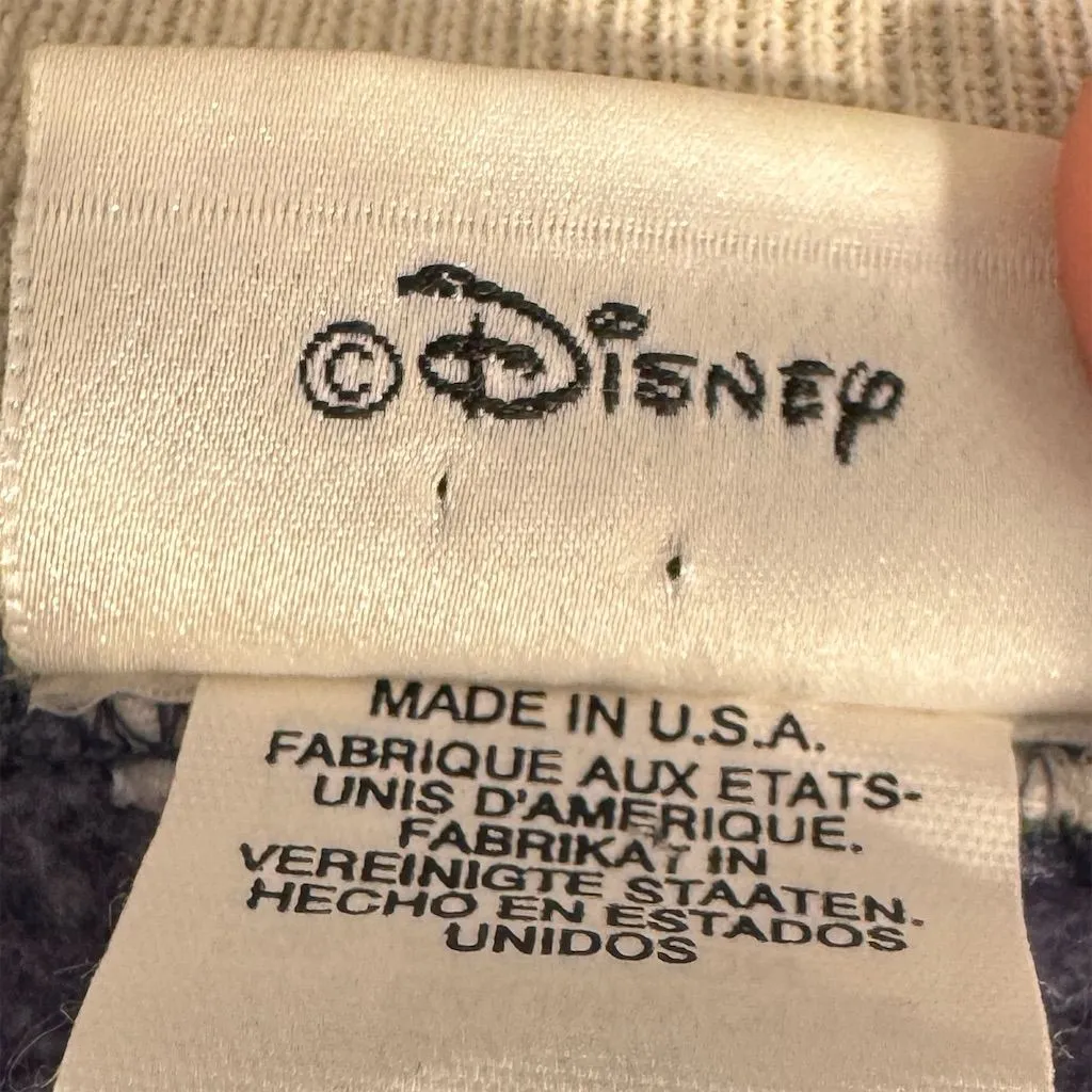 Vintage Disney Mickey Mouse Shadow Blue Sweatshirt Unisex L Pullover - Image 6