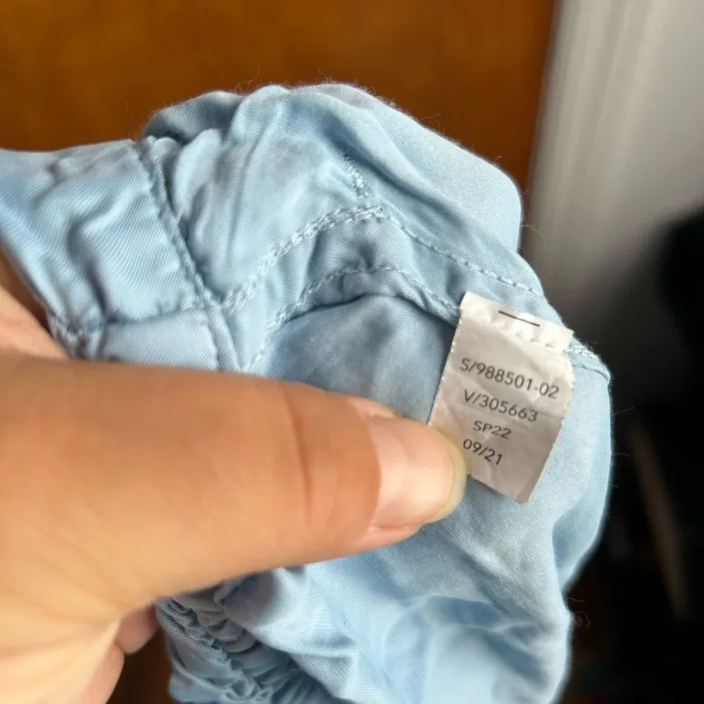 ATHLETA CALM COOL BLUE SATIN PAJAMA PANTS - Image 7