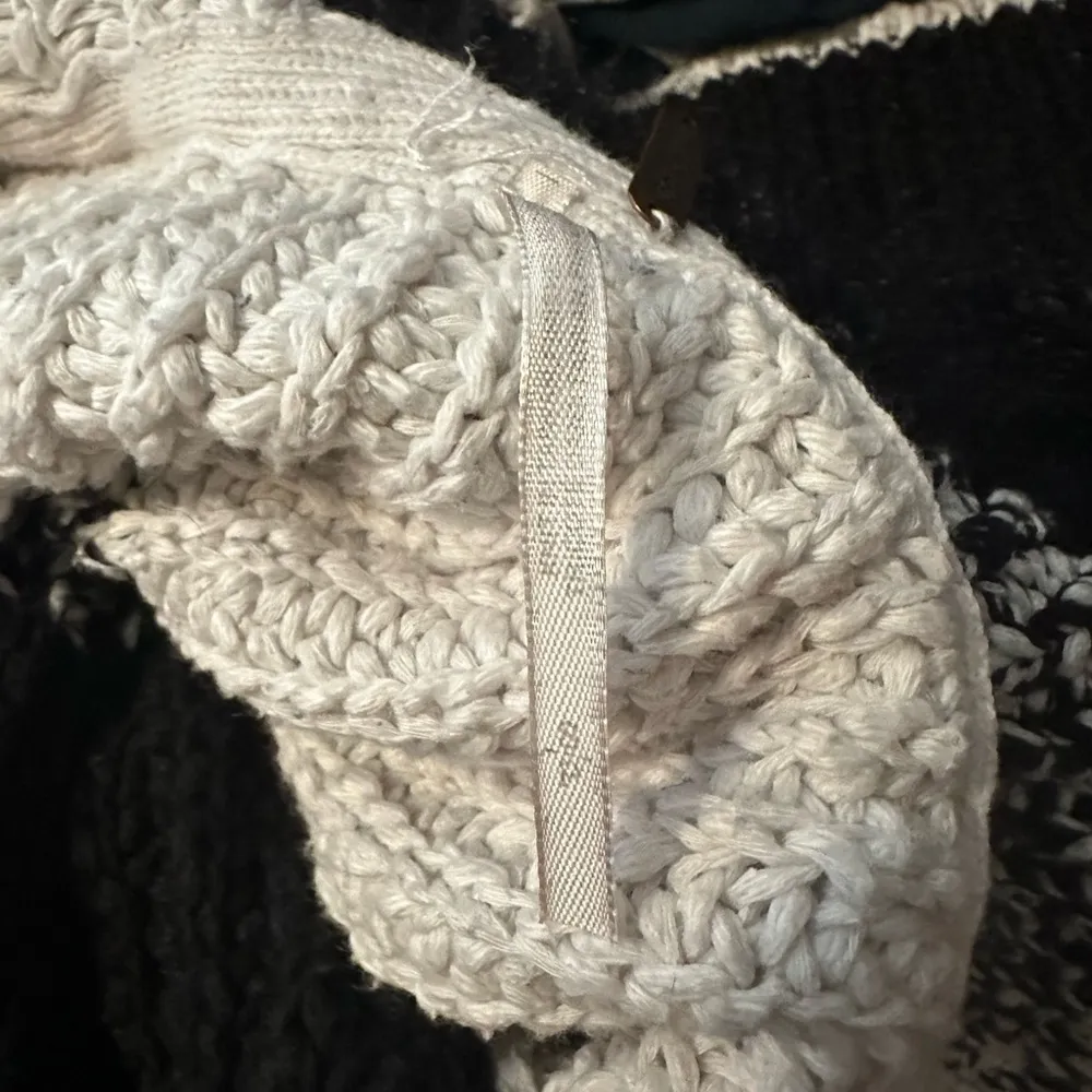 Free People Sunbrite Color Block Mock Neck Chunky Sweater Size S - Image 7