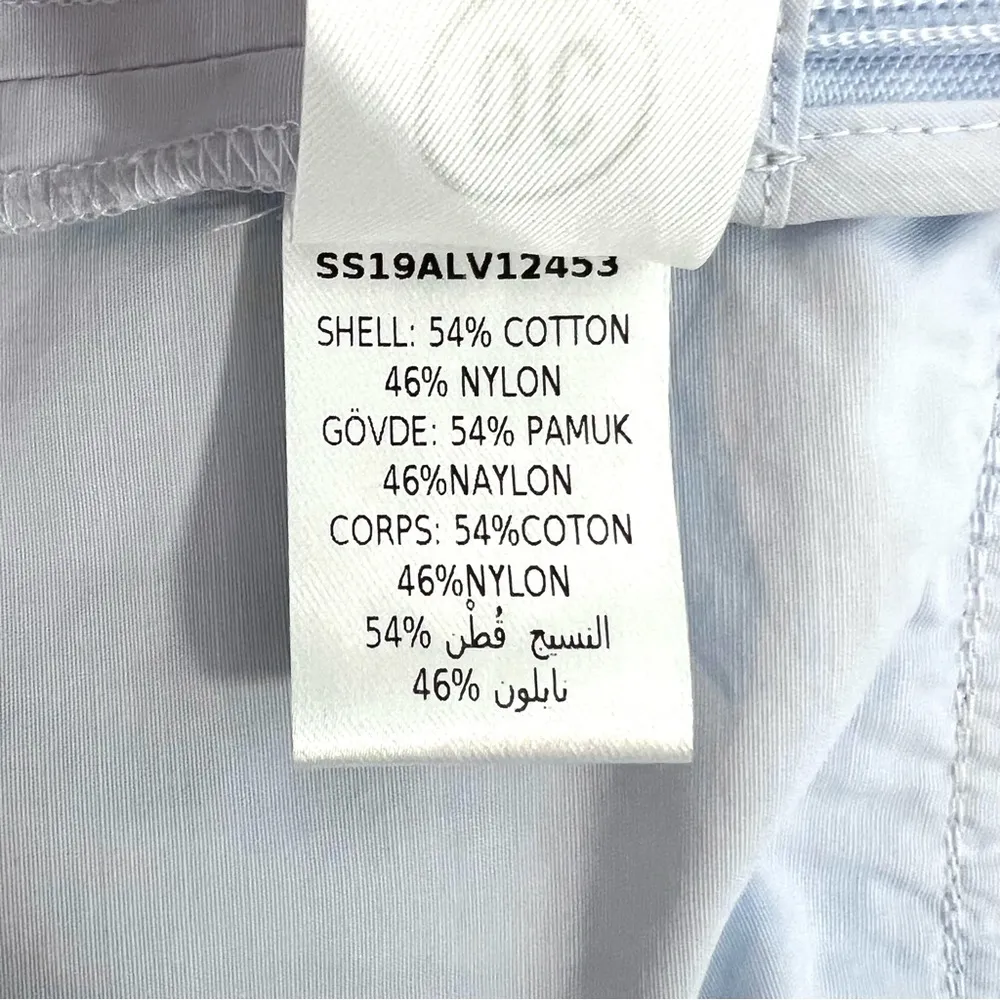 Opening Ceremony Pleated Trim Top Blouse Light Blue Sleeveless Women’s Size S - Image 9