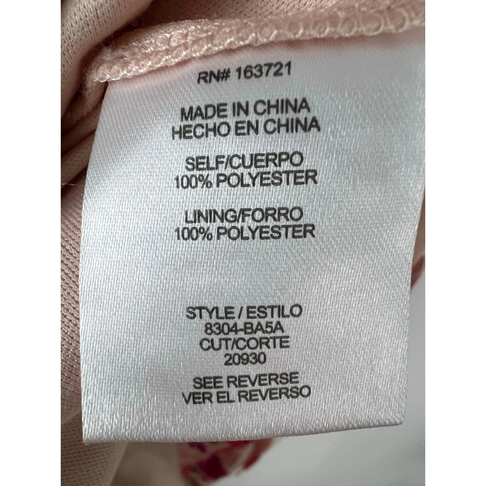 TLC Say Yes Pink 3D Embroidered Floral Applique Formal Prom Gown 6 - Image 11