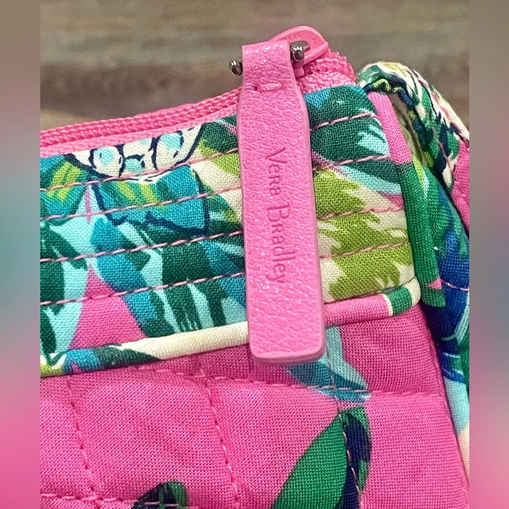 Vera Bradley Pink Tropical Paradise “Frannie” Small Crossbody Bag/Purse-NWOT - Image 4