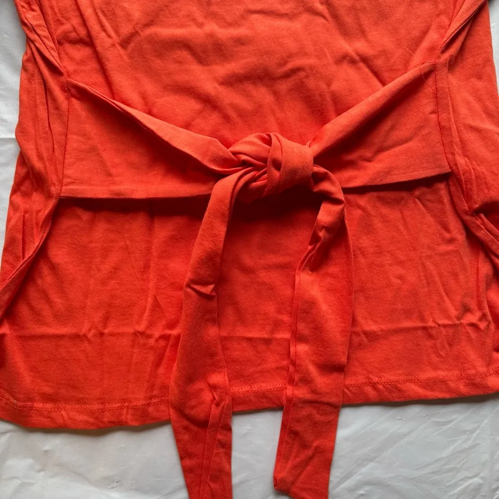Deeluxe Knit Tessa Tee in Butternut Orange with Waist Sash Women’s Size Large - Image 2