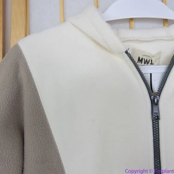 NEW Madewell MWL Betterfleece Colorblock Zip‎ Hoodie Sweatshirt, M - Image 13