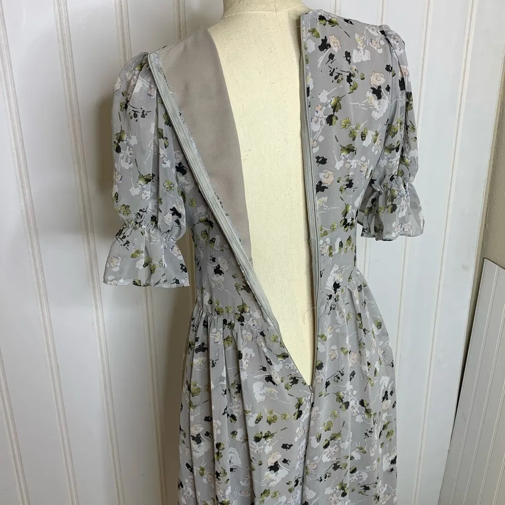 RED Valentino Cottagecore Microfloral Dress 825 - Image 5