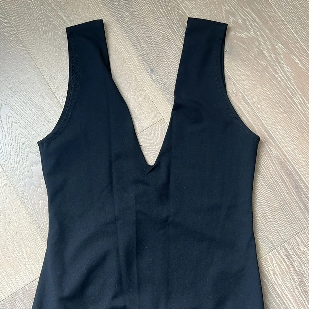 Free People Black V Neck Bodysuit - Image 2