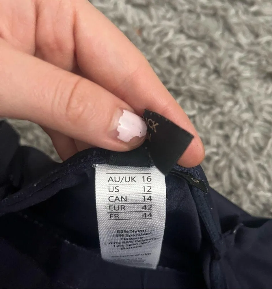 Nip tuck swim one piece bathing suit size 12 Blue - Image 4