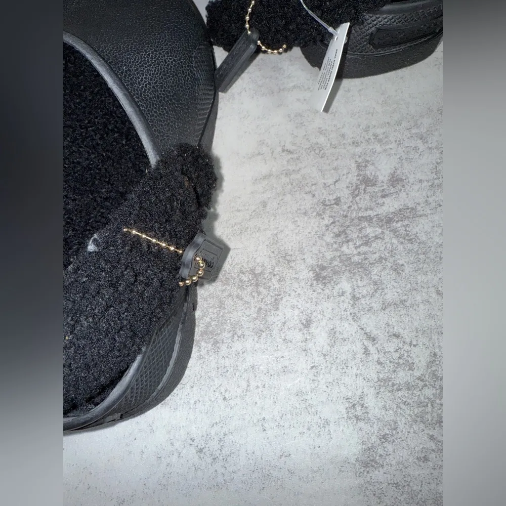 COACH Lola Terry Clog Black size 7 (M) NWOT - Image 9