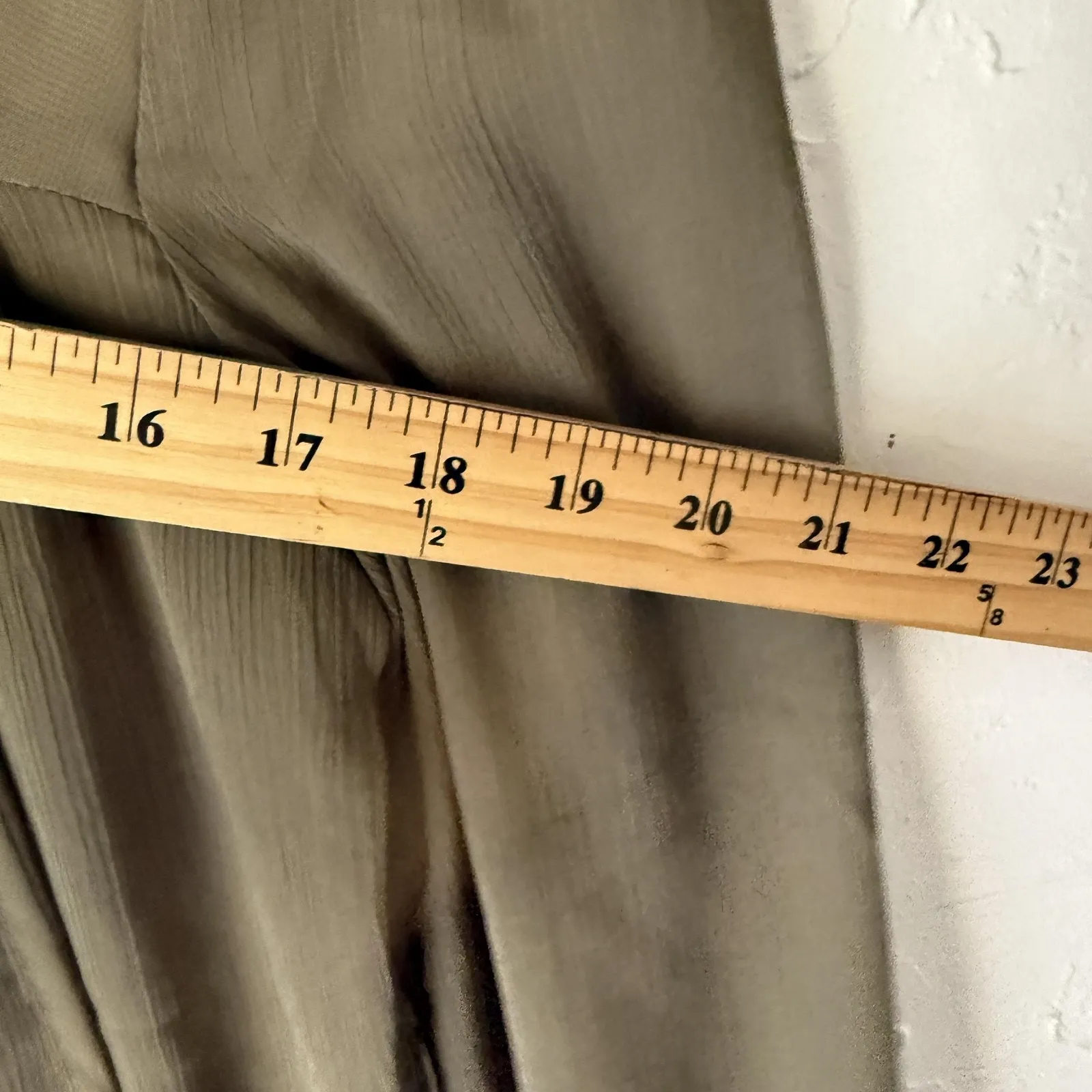 Petticoat Alley Blouse Womens Small‎ Olive Green Sheer Long Sleeve Boho Lace Top - Image 7