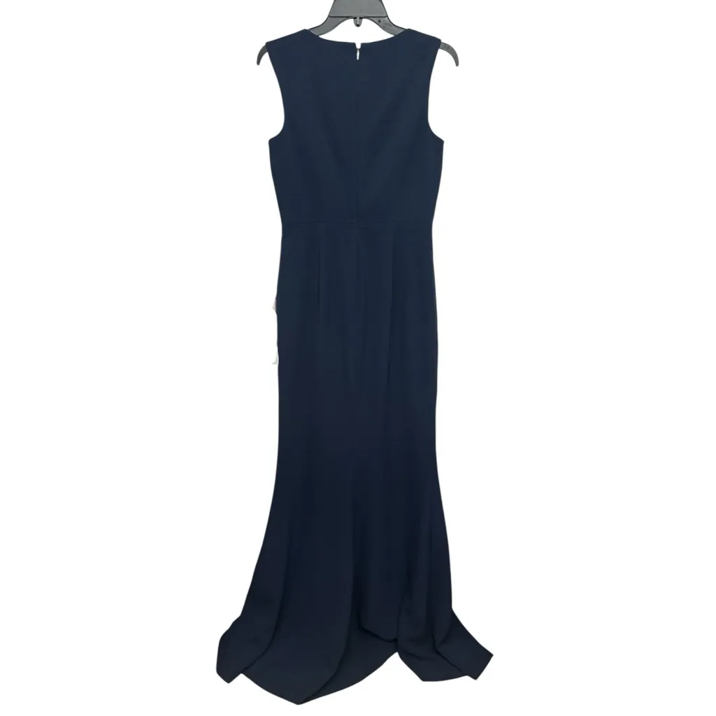 Dress The Population Monroe Side Slit Gown Size Medium In Midnight Blue Formal - Image 4