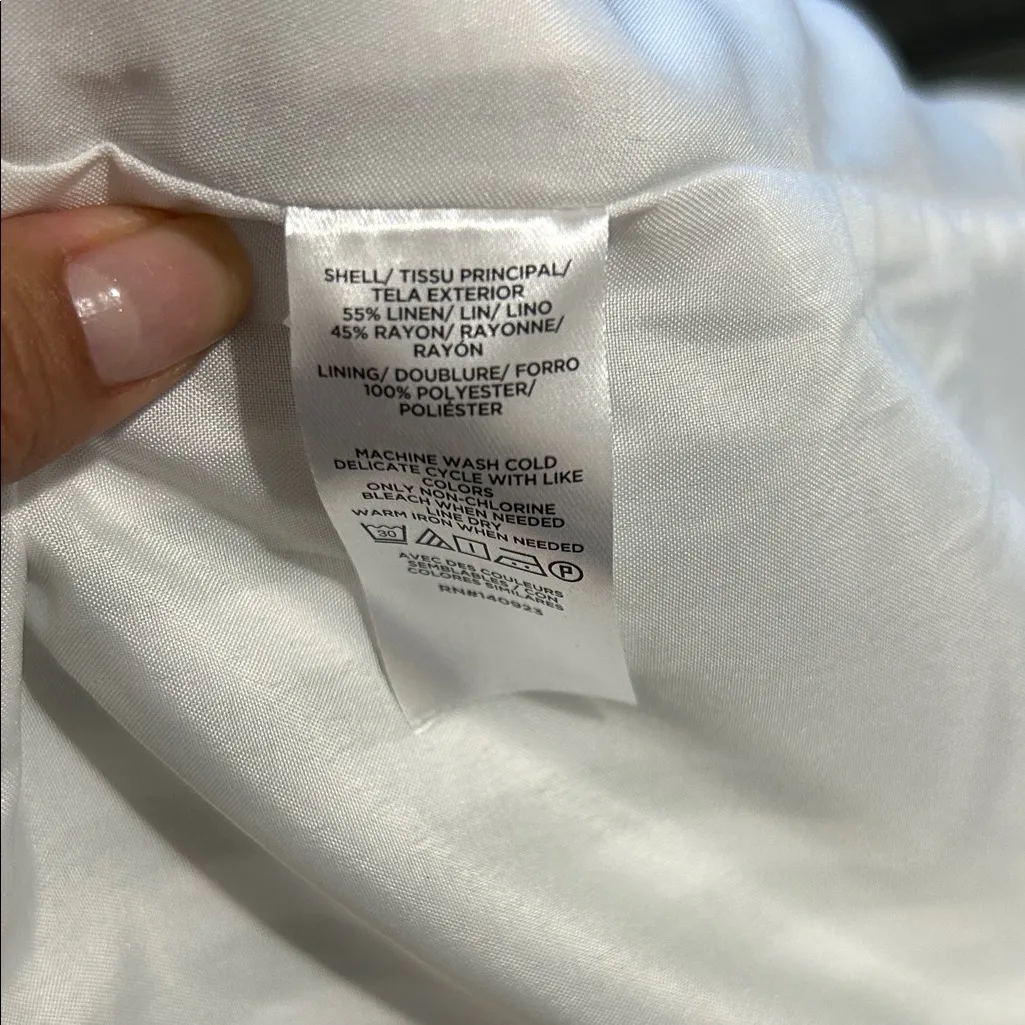 LOFT Striped Linen Blend Blazer & Shorts Set (Blazer 0P / Shorts 2P) NWT - Image 4