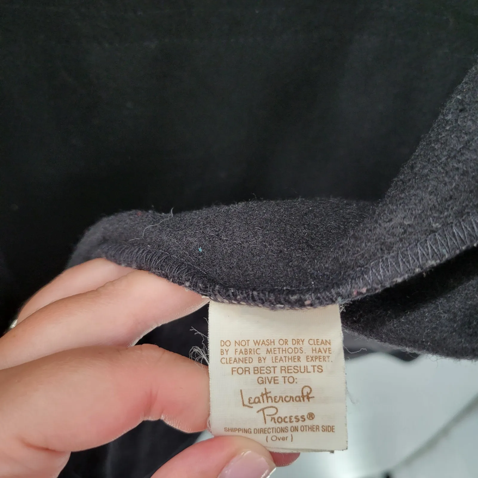 Vintage Osgood Smük Jacket Womens‎ OS Black Felted Wool Beige Suede Sun Coat 80s Size undefined - Image 12