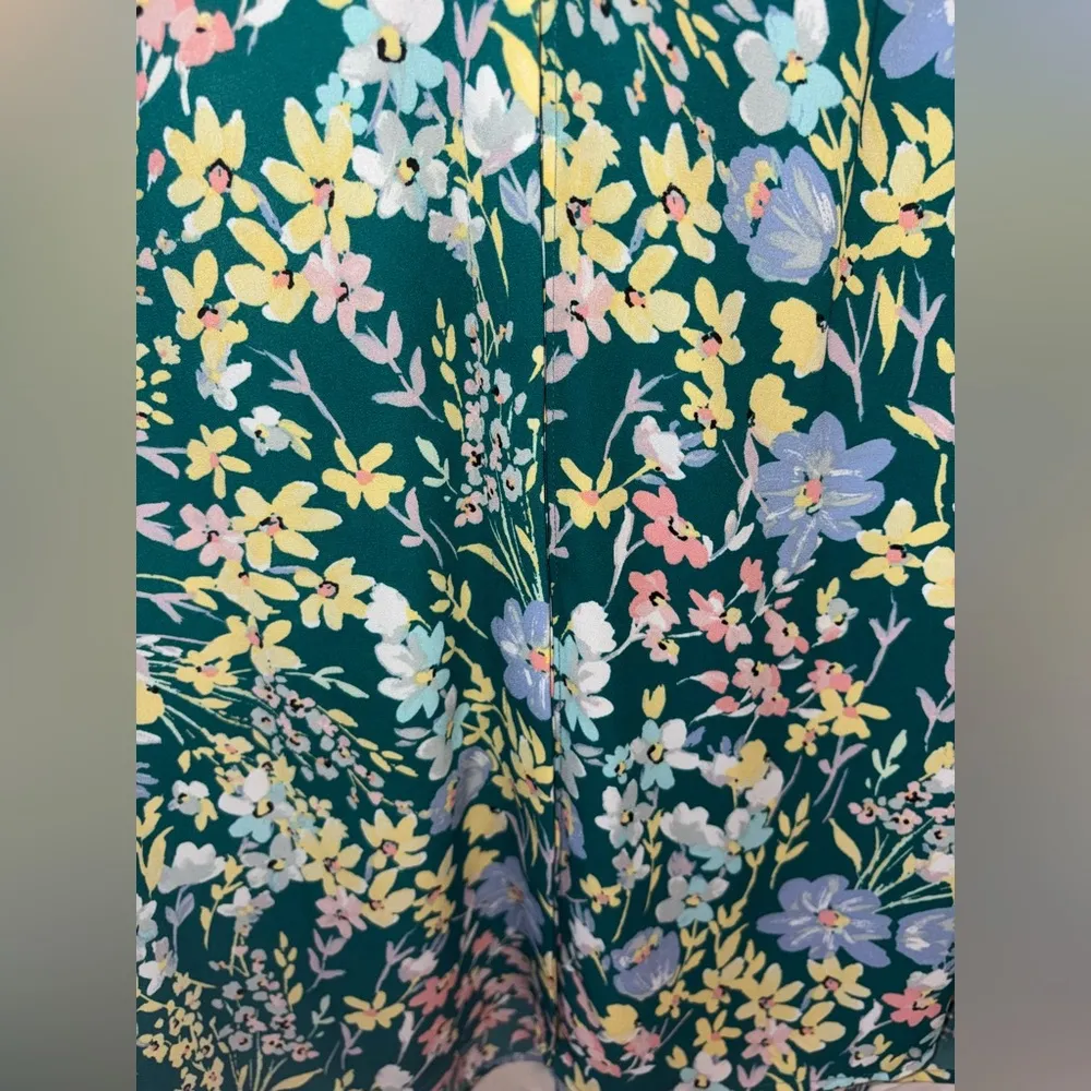 NWT Caroline Signature Pastel Garden V-Neck 3/4 Sleeve Button Front Top Size 2X - Image 6