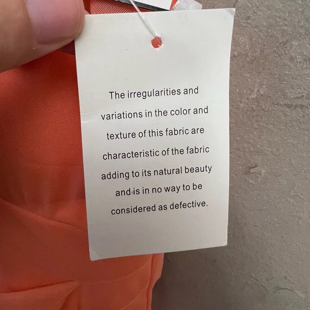 NWT David's Bridal Dress Size 2 Coral Reef Homecoming Prom Wedding Orange Peach - Image 14